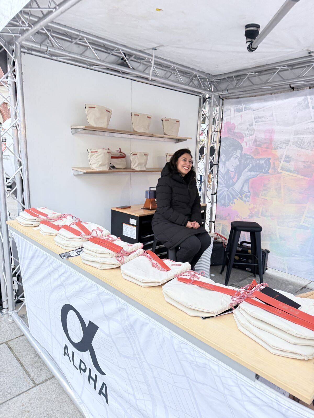 Live printing at a French Quarter brand activation