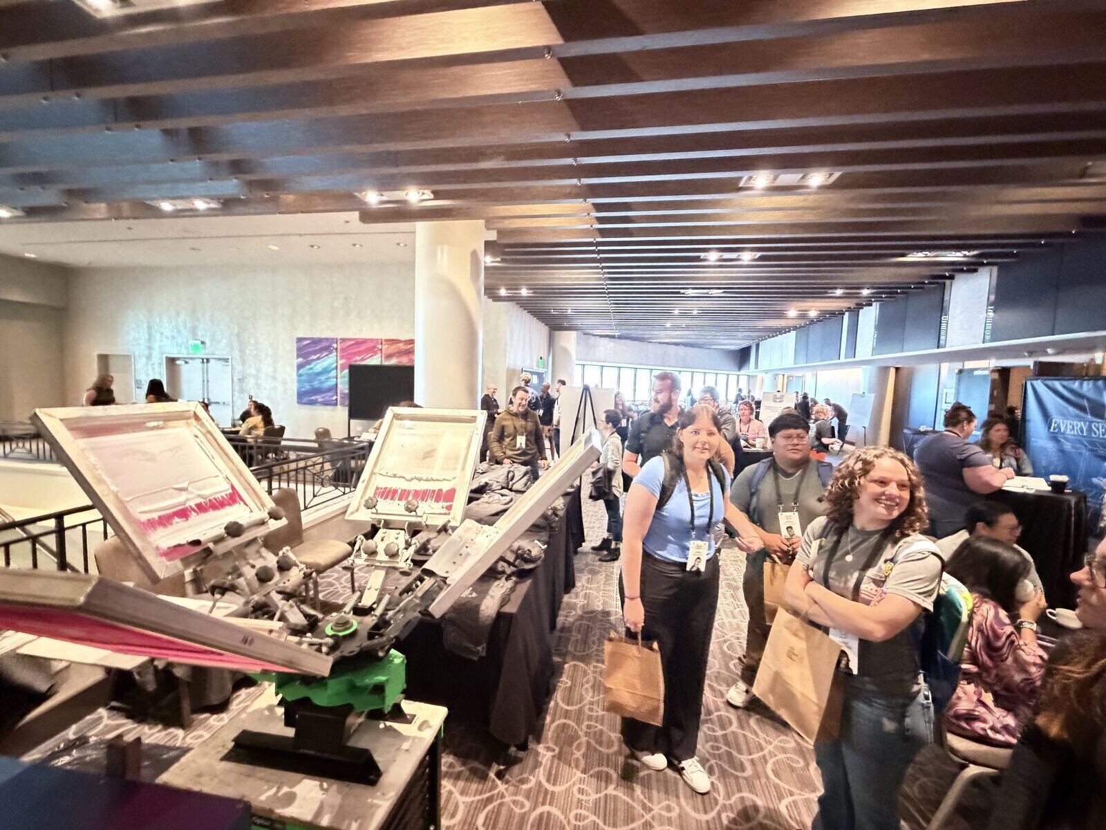 Merch Troop live event printing in New Orleans — made live, worn out the door